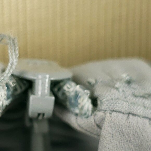 Vivian Diamond dessy collection open back draped front dress in platinum sz10 - Picture 8 of 10